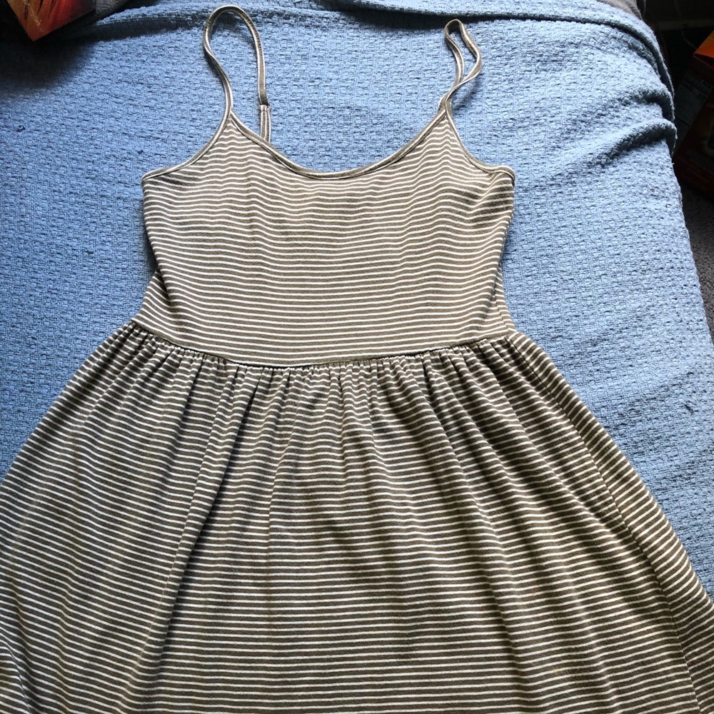 Striped Spaghetti Strap Dress